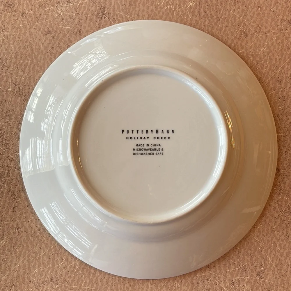 Pottery Barn Holiday Cheer Plates